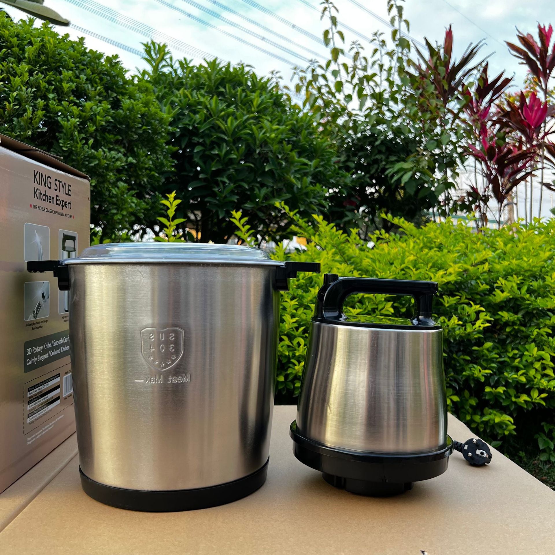 Fufumachine 6L Electric Meat Grinder Small Multi-Functional Meat Mincer Food Processor Blender Multi-Purpose