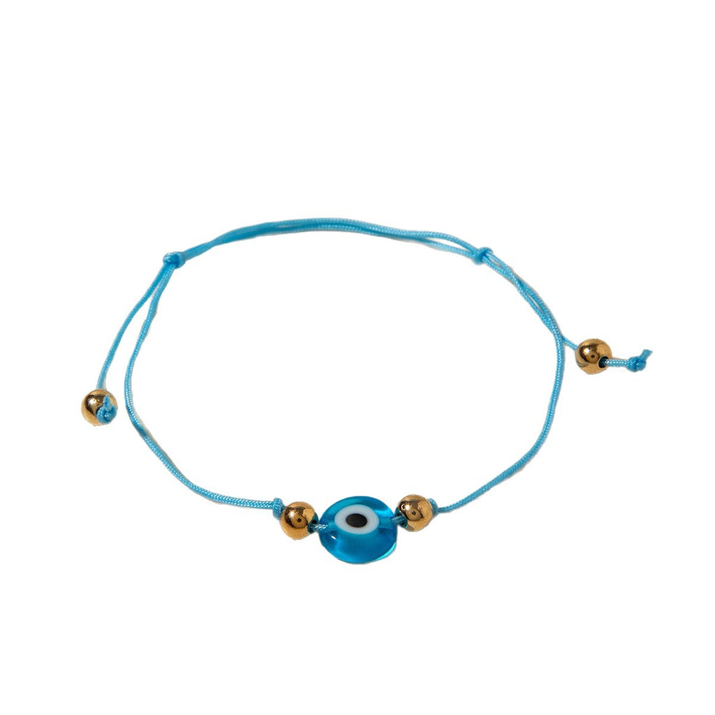 European and American Style Bracelet Colorful Devil's Eye Beaded Bracelet Simple Glass Eye Bracelet Wholesale