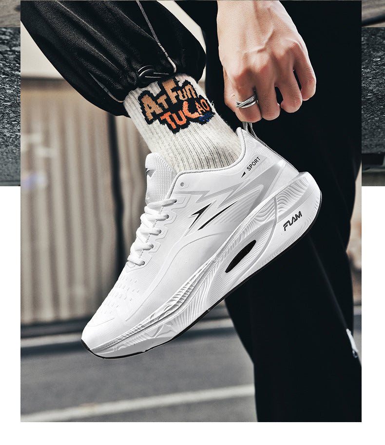 Burning3Professional Marathon TEAM Running Shoes Full Palm Carbon Plate Racing Mesh Breathable Shock Absorption Running Shoes Fei Ran2.5