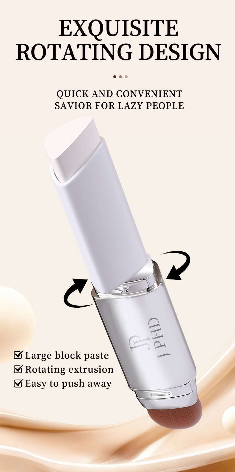 US Region J-PHD 2-in-1 Color Changing Foundation Stick cream stick Hydrating, lightweight, and fits well