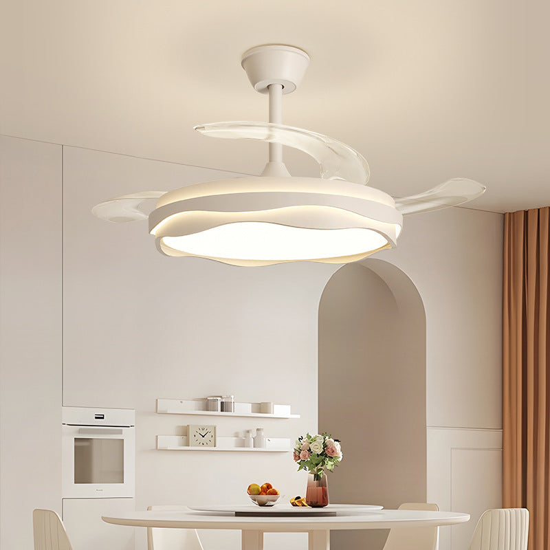 Invisible Fan Lamp Restaurant Chandelier2025New high-end fan light Zhongshan lighting for living room and bedroom ceiling fan light
