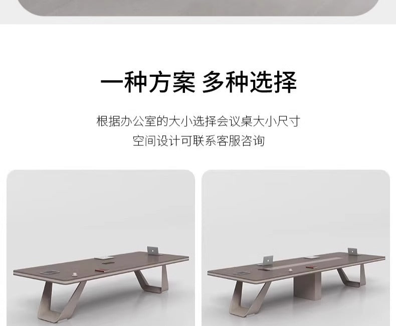 Conference Table Training Office Furniture Long Table Rectangular Table Office Large Simple Modern Meeting Table and Chair Set