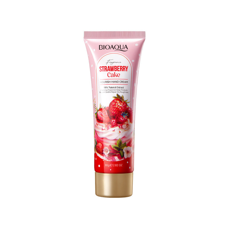 Full English Strawberry Cake Nourishing Hand Cream BIOAOUA Autumn and winter moisturizing hand cream  foreign trade wholesale