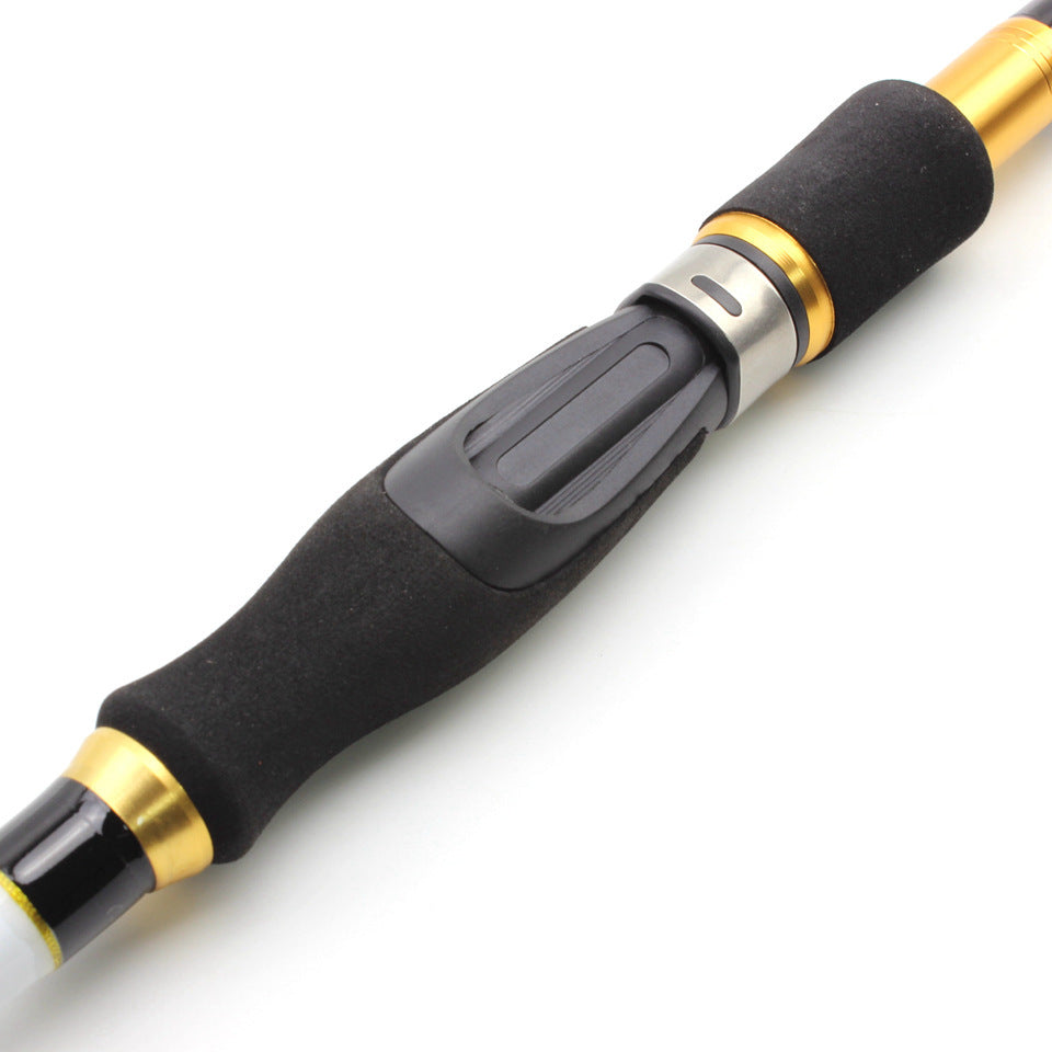 A European and American Style Straight Handle Telescopic Lure Rod Portable Carbon Fishing Rod Sea Rod Bass Carp Rod