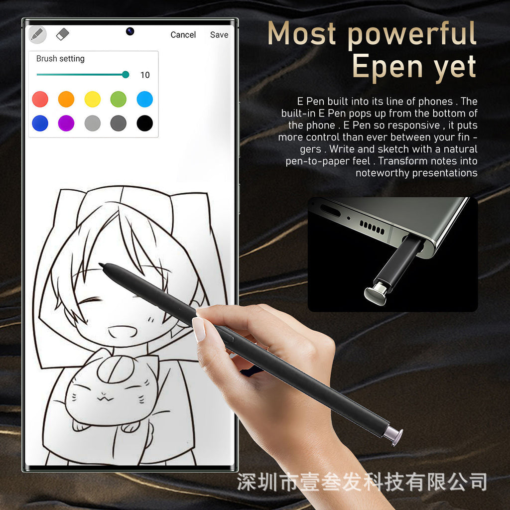 S24 Ultra Smartphone  4+64 High-end7.3Inch Large Screen Android Phone Source Work