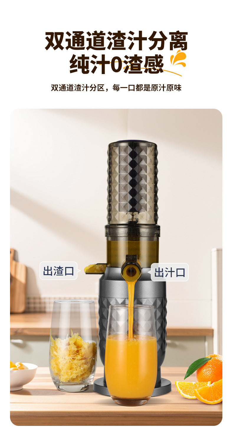 Gift Juicer with Pulp Separator for Home Use, Large Caliber, No Cutting Required, Commercial Grade, Fruit and Vegetable Juicer