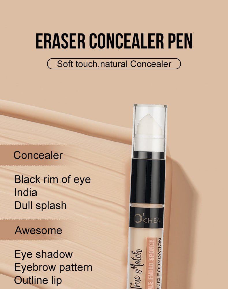 AliExpress Ouqianya Dual-Head Concealer Pen Even Skin Tone Spot Application Cover Spots Acne Marks Wholesale