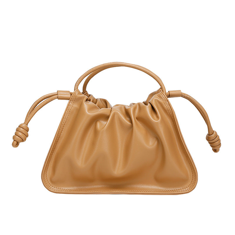 Special-Interest Design Bag Women2024New Large Capacity Pleated Cloud Bag Simple Commuting Shoulder Crossbody Underarm Bag