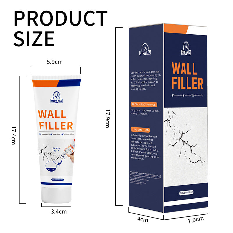 Qixia Wall Repair Paste Anti-Mold Crack Nail Hole Repair Paste White Putty Paste Household Wall Repair Paste