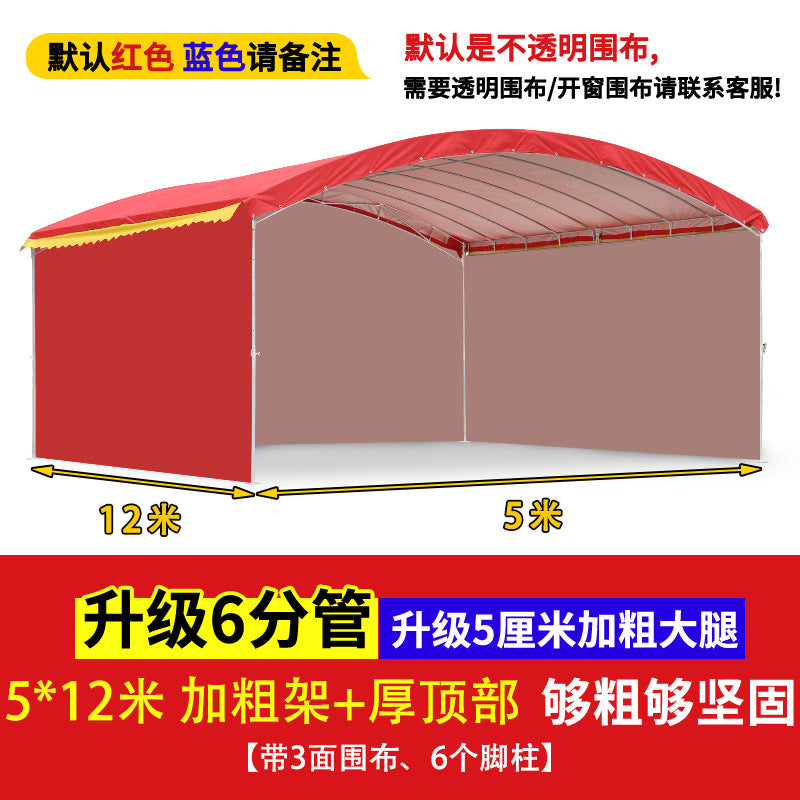 Outdoor Sunshade Shelter Sun Protection Waterproof Home Parking Shed Food Stall Rural Wedding Celebration Mobile Banquet Tent