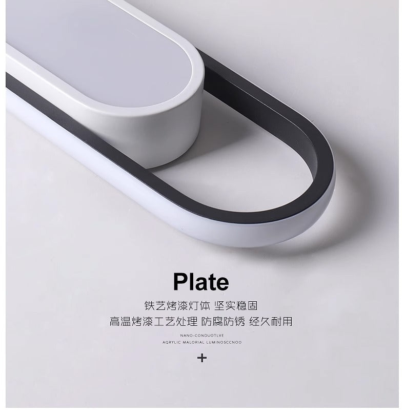 Simple and Modern led Ceiling Light Strip Shape Lamp for Training Room Classroom Gym Car Beauty Lighting Fixture