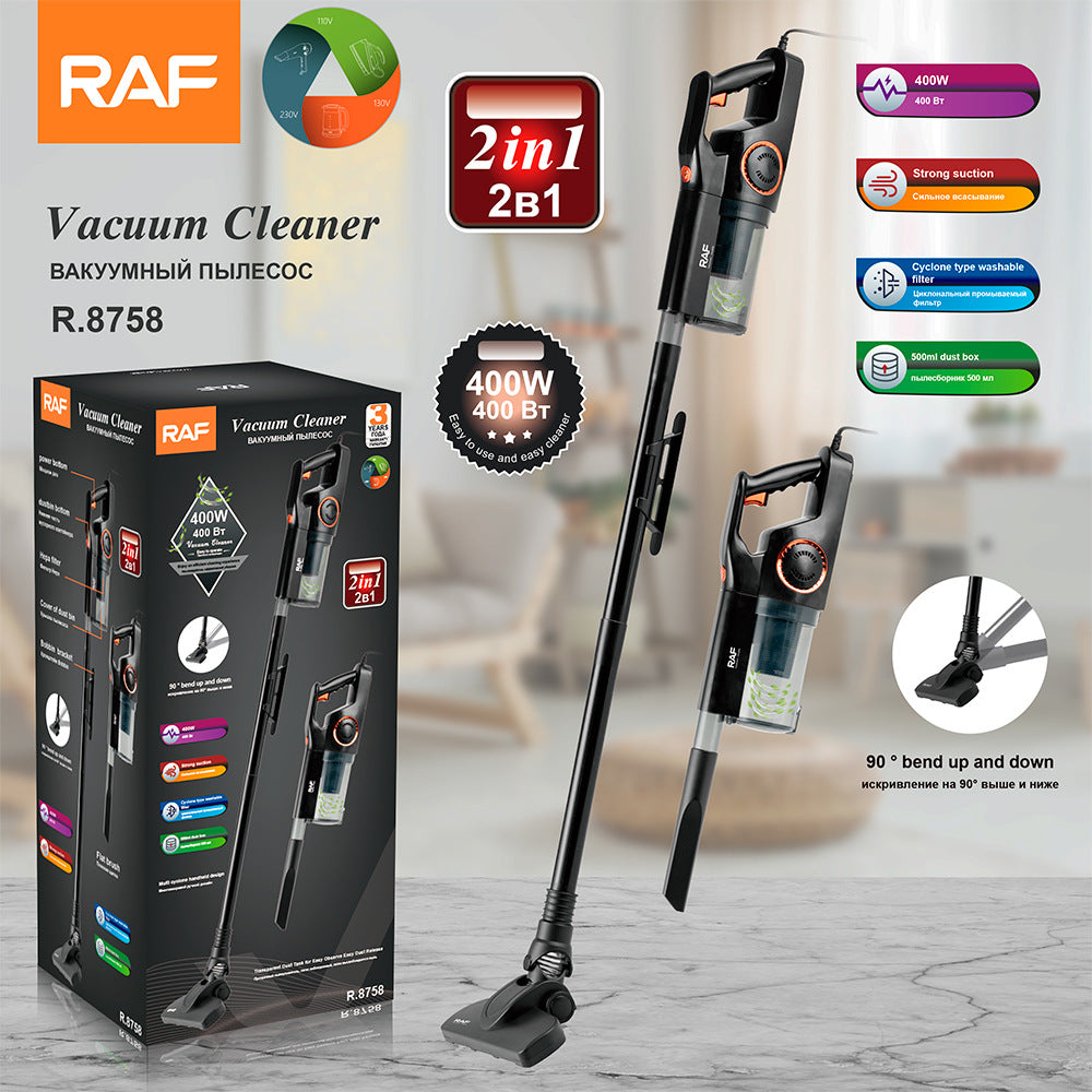 RAF European Standard Corded Vacuum Cleaner for Home Use, Handheld, High Power Suction Portable 2-in-1 High Suction Household