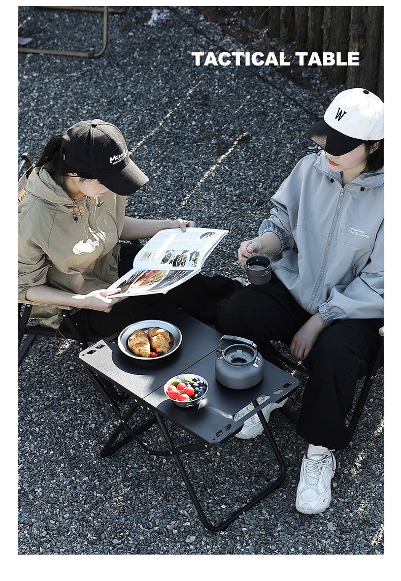 Multifunctional Patchwork IGT Tactical Table Outdoor Portable Folding Table Camping Equipment Splicable Lightweight Table