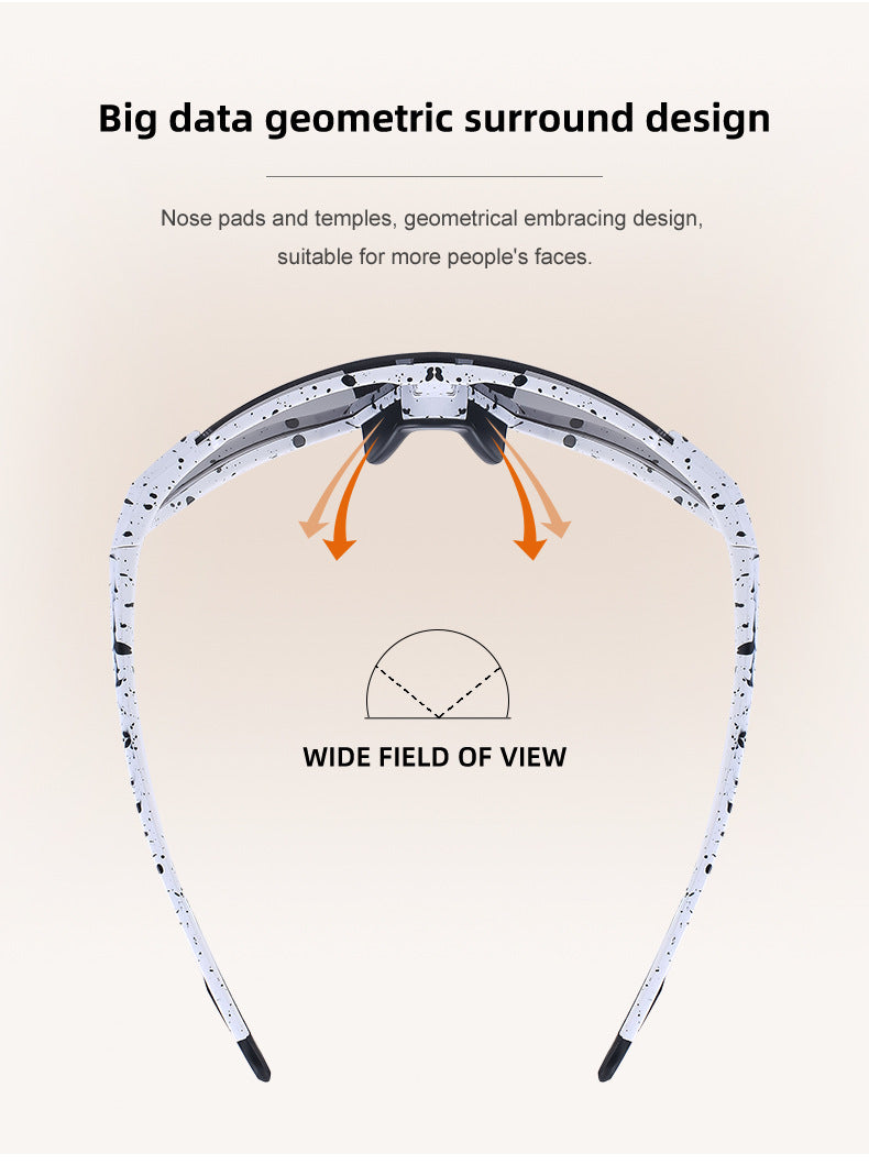Cycling Goggles Colorful Outdoor Women's European and American One-piece Sunglasses Windproof Skiing Sports Sunscreen Sunglasses Men