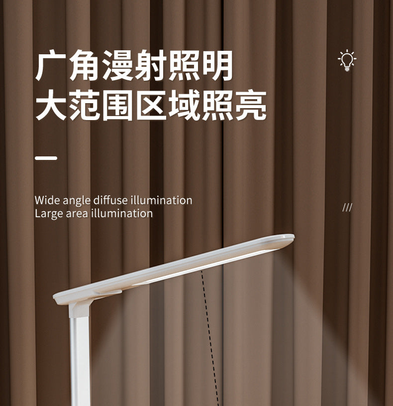 Factory Wholesale LED Smart Folding Desk Lamp Three Color Temperature Mobile Phone Wireless Charging Lighting Lamp Reading Eye Protection Lamp