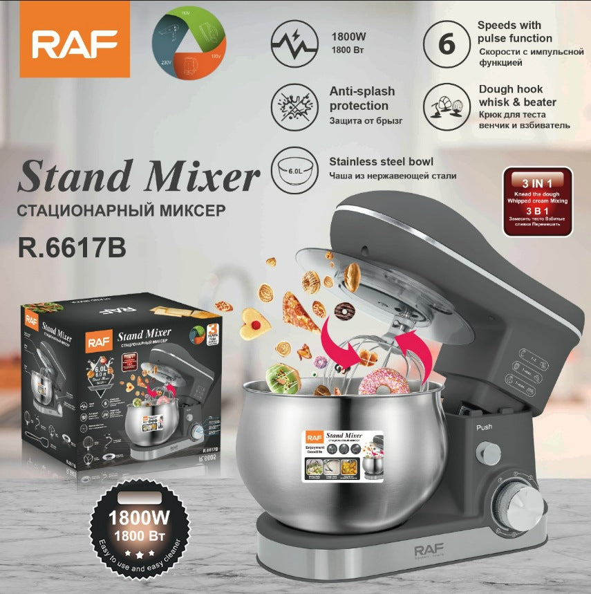 RAF European Standard Small Fully Automatic Dough Kneading and Fermentation Machine Household Multifunctional Cooking Chef Machine 6617
