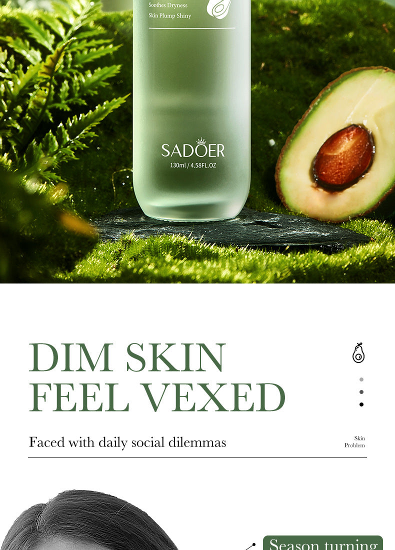 Full English Avocado Skincare Set SADOER Cleansing, moisturizing and moisturizing six-piece set  foreign trade wholesale