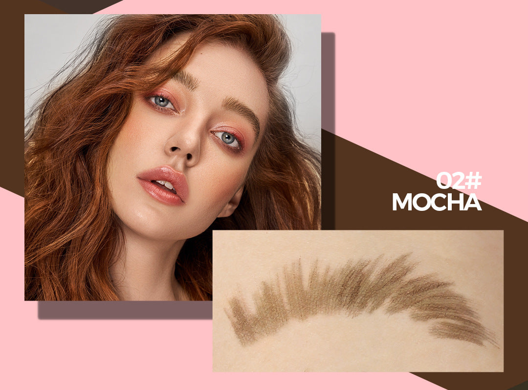 Four-Prong Eyebrow Pencil Wild Eyebrow Waterproof Smudge-Proof Four-Claw Split Liquid Eyebrow Pencil