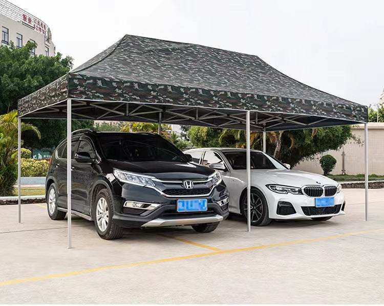 Outdoor Camouflage Tent Four-Corner Rain Shelter Umbrella Folding Tent Rain Cover Stall Tent Rainproof Sunshade Four-Corner Canopy