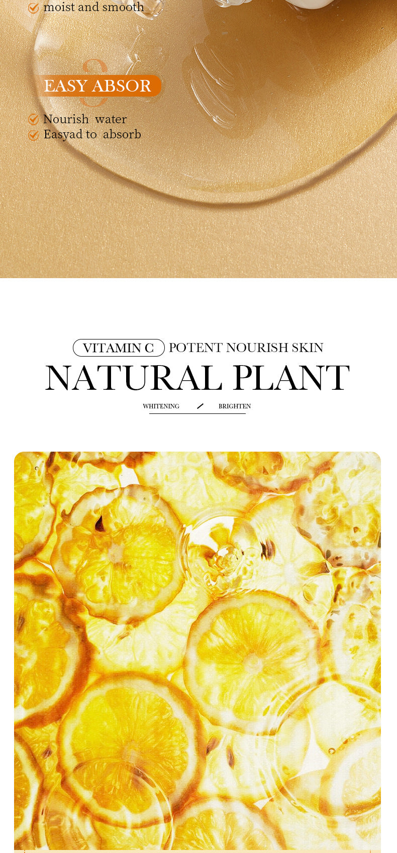 VC Essence30mlBIOAOUA Vitamin C Whitening, hydrating, moisturizing, and nourishing cross-border wholesale