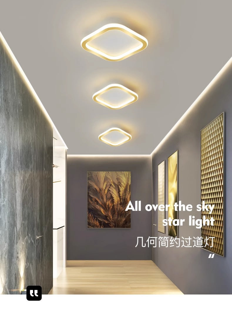 Nordic Corridor Entrance Hallway Light Simple Modern Creative Cloakroom Light led Balcony Small Ceiling Light Fixture