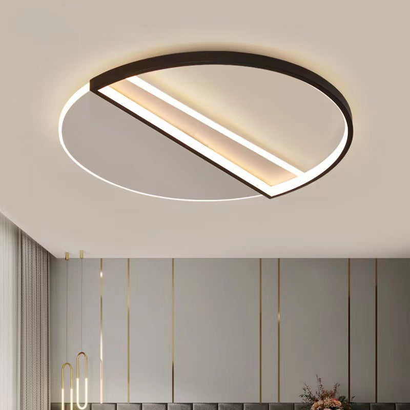 Nordic Living Room Lamp Rectangular Household Elegant Ceiling Lamp led Master Bedroom Lamp Iron Art Room Lamp Zhongshan Lighting
