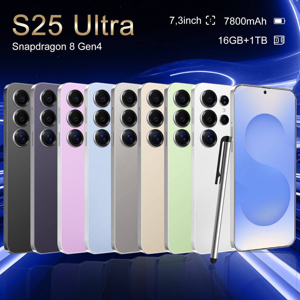 S25 Ultra Mobile Phone External Pen Large Screen Android15New Hot-Selling Bestseller5G Smartphone