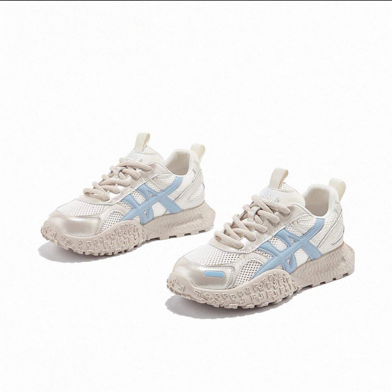 2025Mesh De Xun Summer New Fashion Casual Forrest Gump Shoes Breathable Sneakers Lightweight Thick Sole