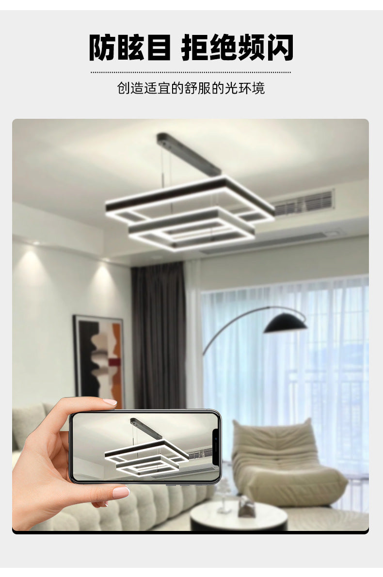 Chandelier for Living Room with High-End Feel, Main Light for Hall, Modern Minimalist Bedroom Light, Dining Room Light, Creative and Unique Design led Bar Counter Lamp