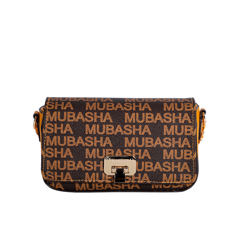 Unique Versatile Design Vintage Chain Small Square Bag for Women Retro Stylish Single Shoulder Bag Personality Simple Crossbody Bag