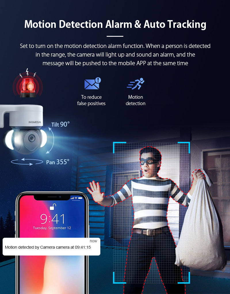 Factory Private Model TUYA Wireless Monitoring WiFi Surveillance Dome Camera HD3MP Graffiti Camera Recorder