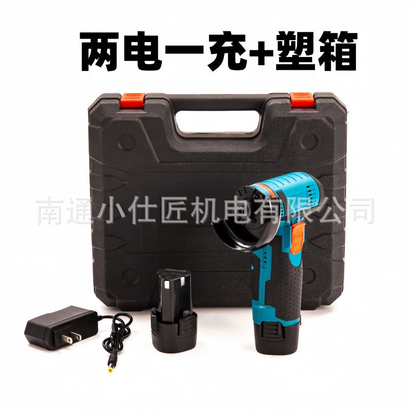 Cross-Border Foreign Trade Mini Rechargeable Lithium Electric Angle Grinder Household Multi-Functional Portable Cutting Grinding Machine Polishing Machine