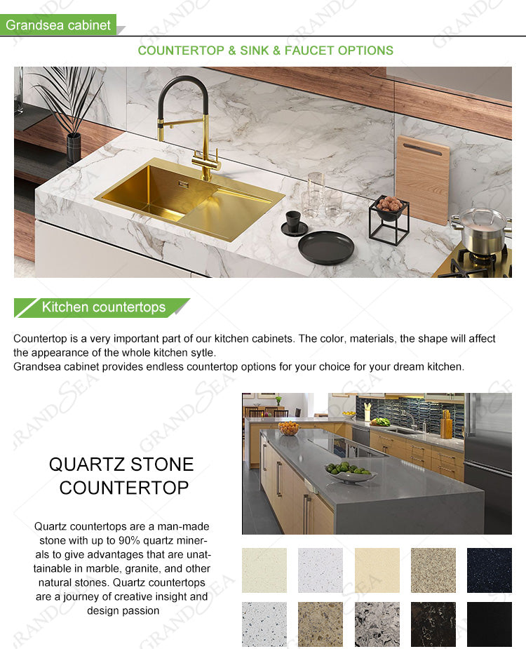 Ready to Assemble Luxury Kitchen Cabinet Modern Kitchen Cabinet Kitchen Furniture Set