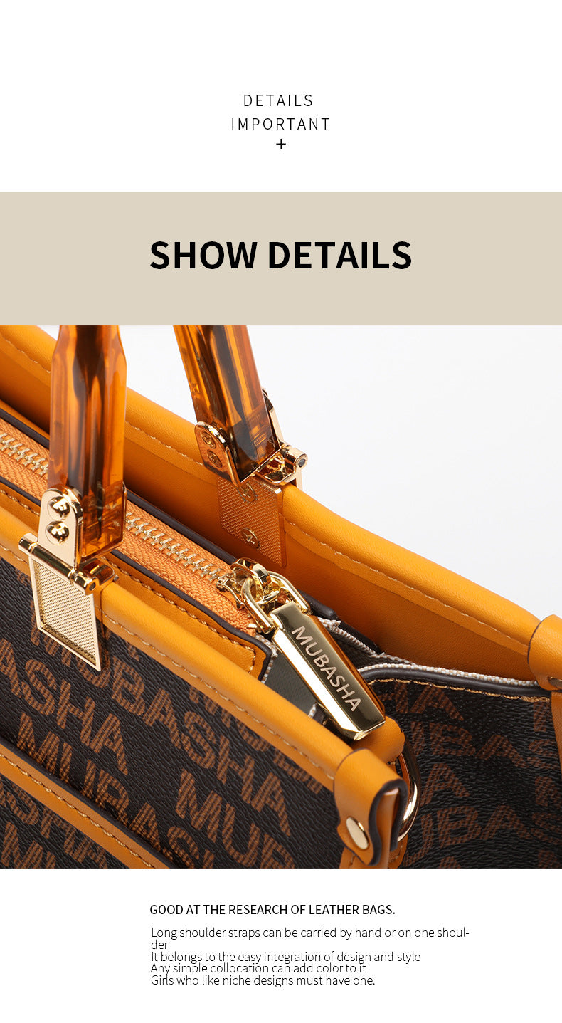 Women's Fashion Trend New Vintage Floral Series Handbag Large Capacity Unique Stylish Crossbody Bag