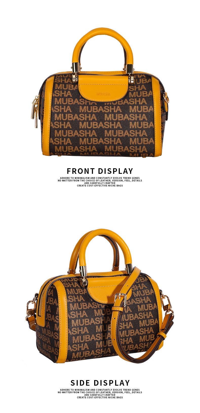 2024New Fashion Boston Bag Printed Retro Pillow Bag Handheld Shoulder Bag Personalized Crossbody Bag European and American Style Bag