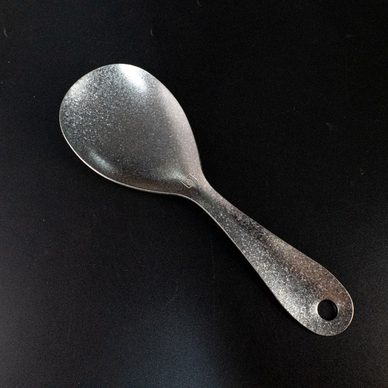 Pure Titanium Rice Spoon Ice Flower Household Hammered Texture Rice Serving Lightweight Spoon Creative High-Value Crystal Colorful Camping Outdoor