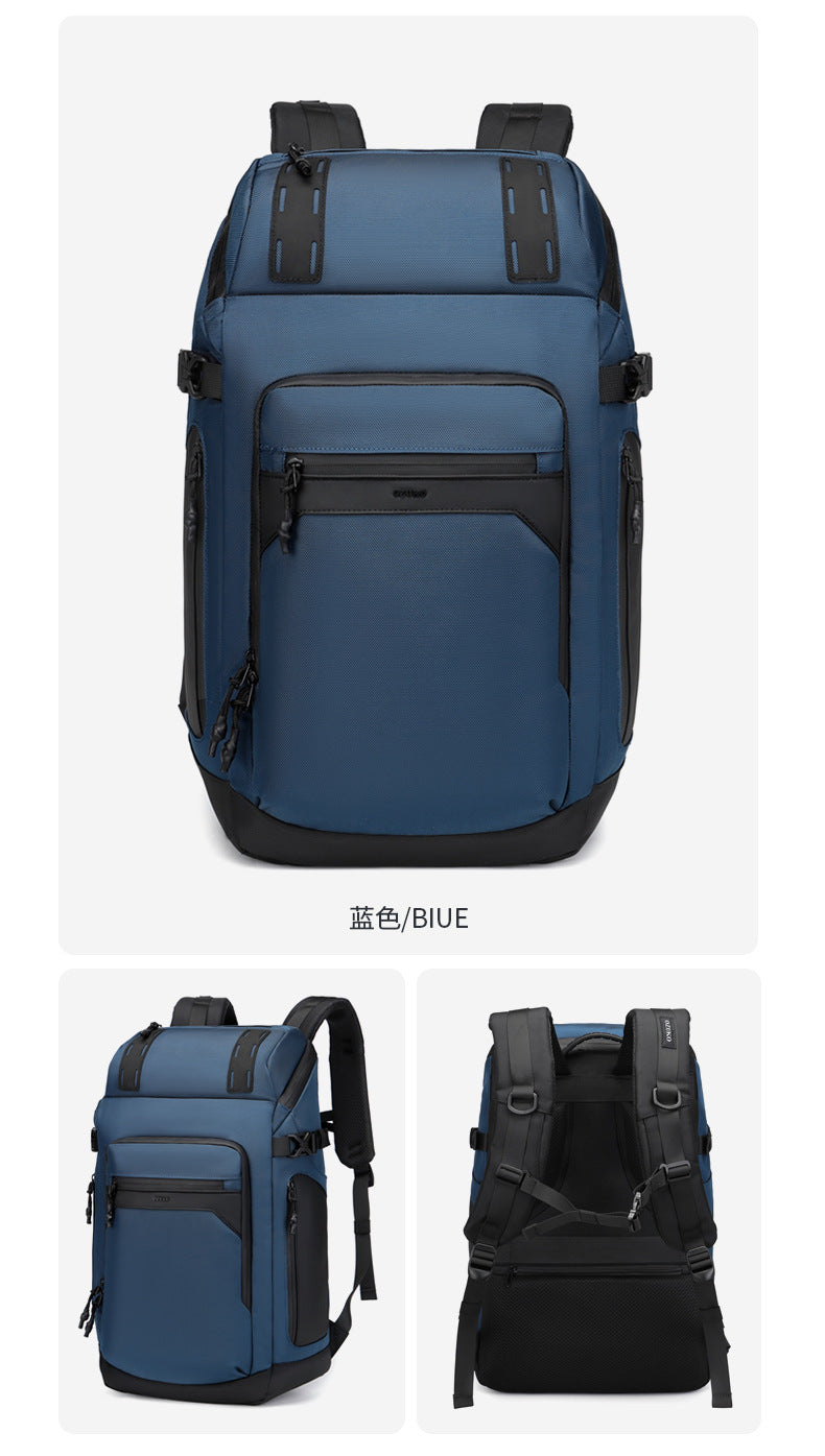 ozuko Casual Backpack Men's Computer Backpack Waterproof Oxford Cloth Large Capacity Commuting Travel School Bag