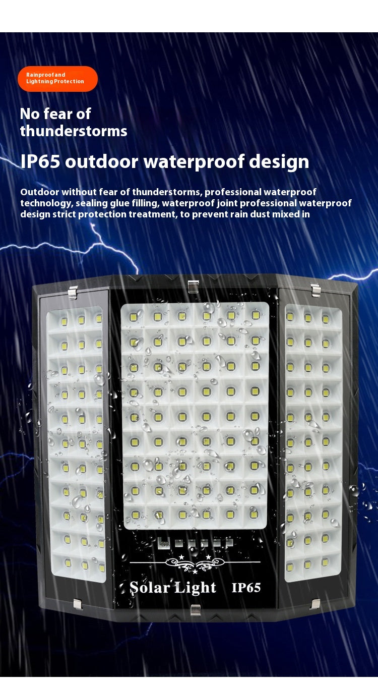 Wholesale Cross-Border New Super Bright LED Solar Flood Lights Outdoor Waterproof Garden and Street Lighting with IP65 Rating