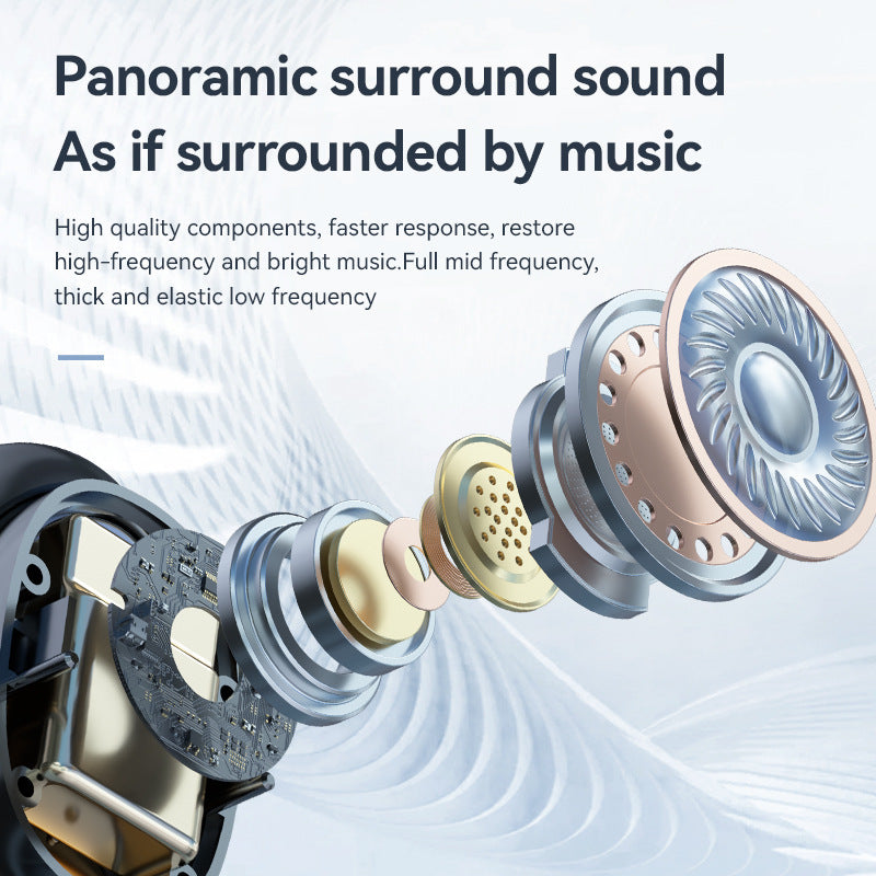 M48Digital Display Bluetooth Earbuds Ultra-Long Battery Life In-Ear Comfortable for Long Wear Private Model Wireless Bluetooth Earbuds Factory Wholesale