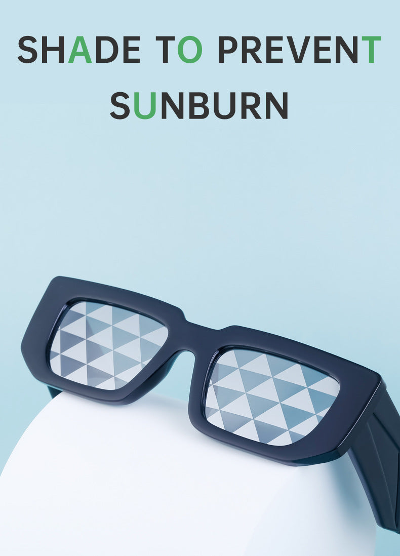 Fashion Small Frame Sunglasses for Women Trendy European and American Wide Leg Square Frame Sunglasses High-end Wholesale sunglasses