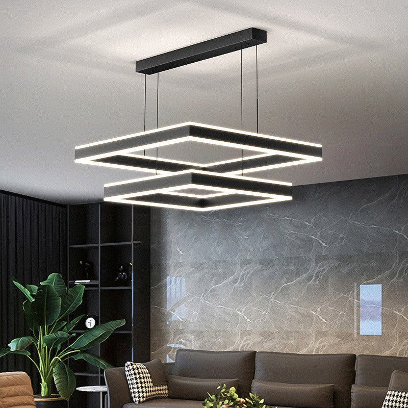 Chandelier for Living Room with High-End Feel, Main Light for Hall, Modern Minimalist Bedroom Light, Dining Room Light, Creative and Unique Design led Bar Counter Lamp