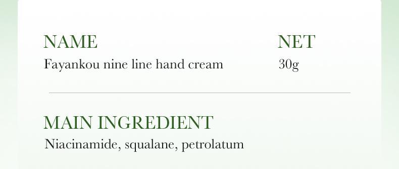 Full English Plant and Fruit Hand Cream FAYANKOU Moisturizing Autumn and Winter Anti-Dry Crack Hand Cream  Foreign Trade Wholesale