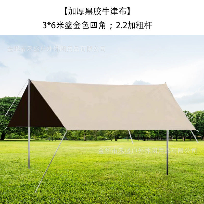 Camping Tarp Wholesale In Stock Camping Tent Outdoor Sunshade Portable Sun Protection Rainproof Tarp Tent