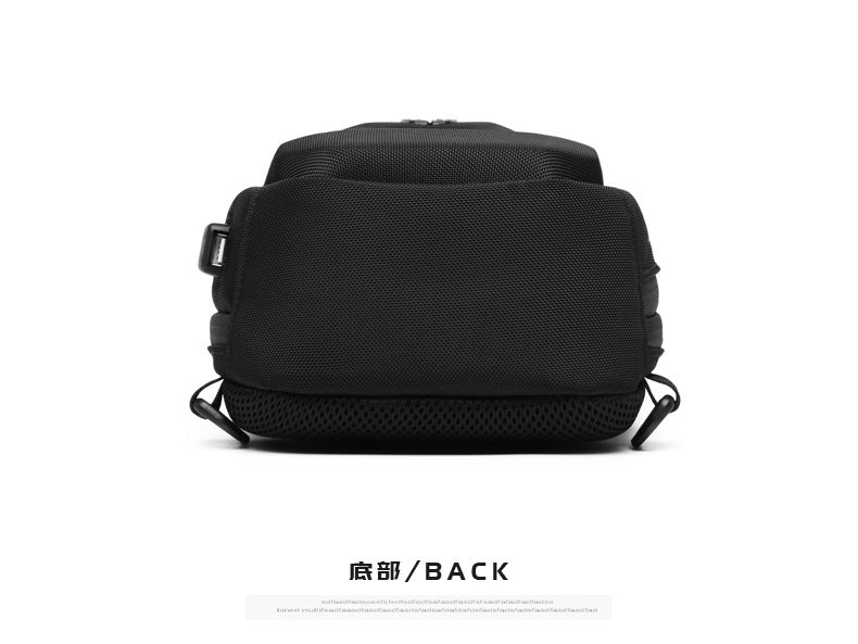 OZUKO Hard Shell Chest Bag Men's Crossbody Bag Anti-Theft Waterproof Cycling Outdoor Multi-Functional Sports Shoulder Bag