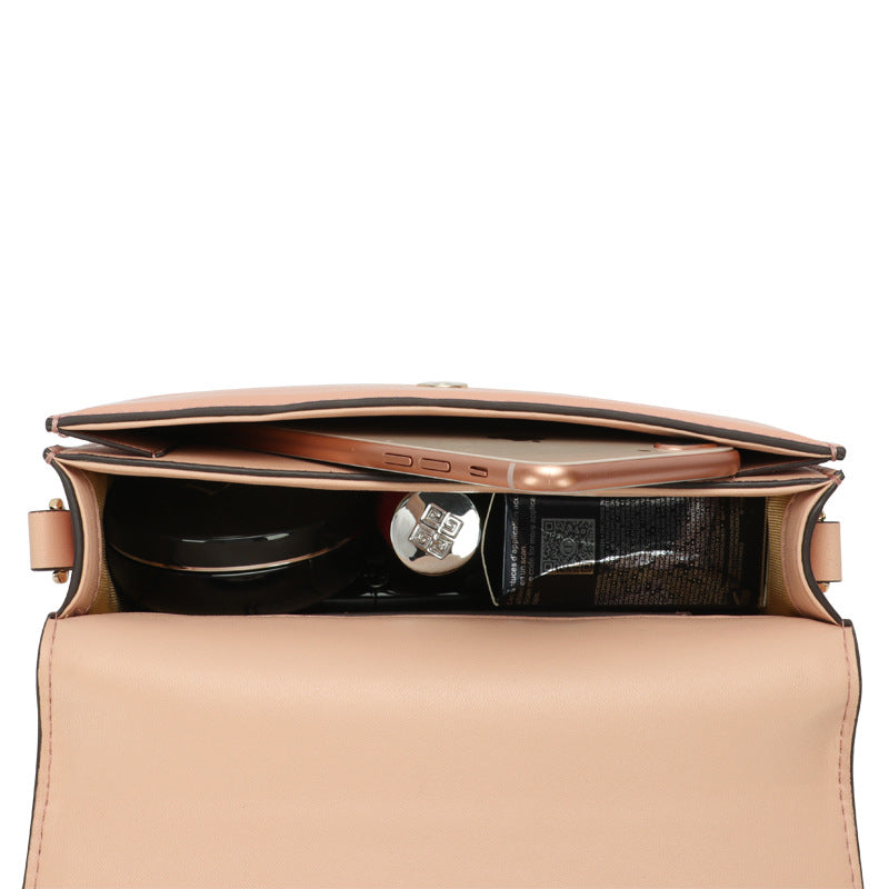 Summer Fashion Simple Versatile Large Capacity Single Shoulder Women's Bag Leather Crossbody Ladies Textured Small Square Bag In Stock Wholesale