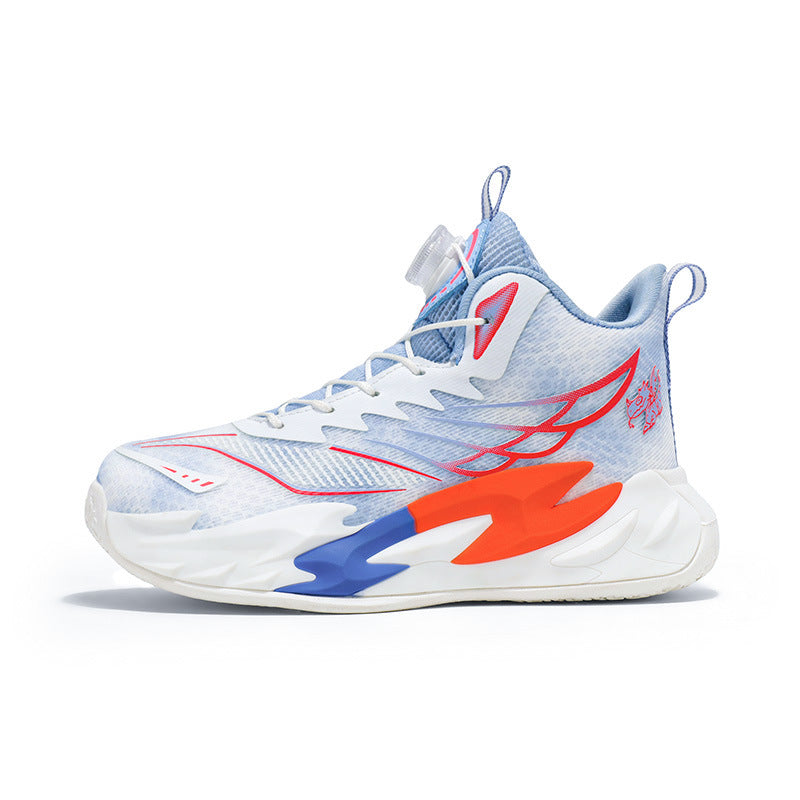 Children's Basketball Shoes New Style for Older Kids Non-Slip Shock Absorption Breathable Boys' Student Training Sneakers Girls' Shoes