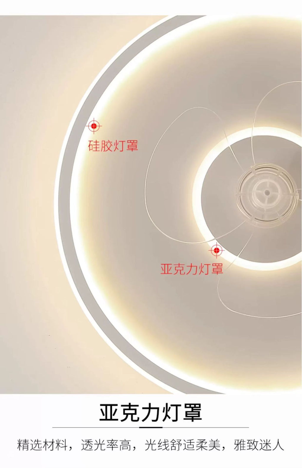 Bedroom fan light integrated modern minimalist2025New style ceiling fan light for children's room and dining room