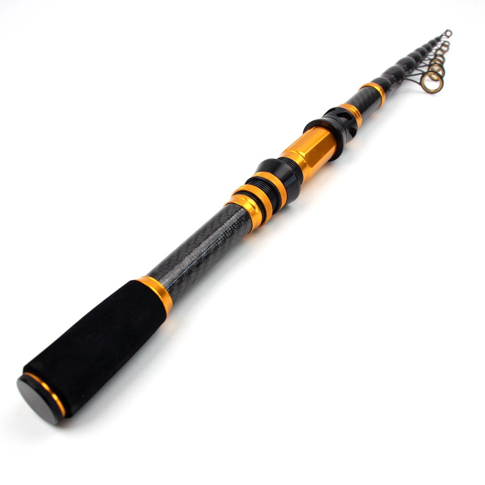 Manufacturer Wholesale New Short Section Sea Rod Carbon Fiber Telescopic Universal Fishing Rod Portable Lure Rod European and American Fishing Gear