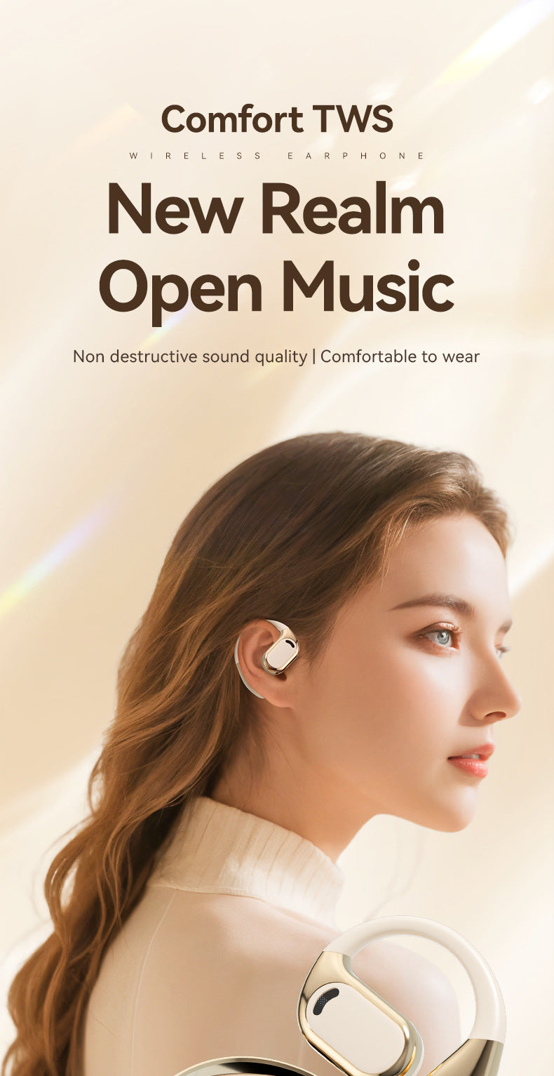 Chengruida M76Open Wireless Bluetooth Earphones Bone Conduction Ear-hook Running Sports Bluetooth Earphones