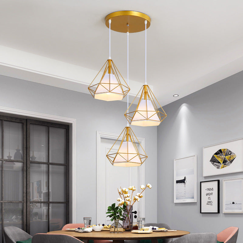 Restaurant Chandelier Three-Head Light Luxury Lighting Modern Simple Dining Table Bar Counter led Long Strip Dining Room Light2025New Year